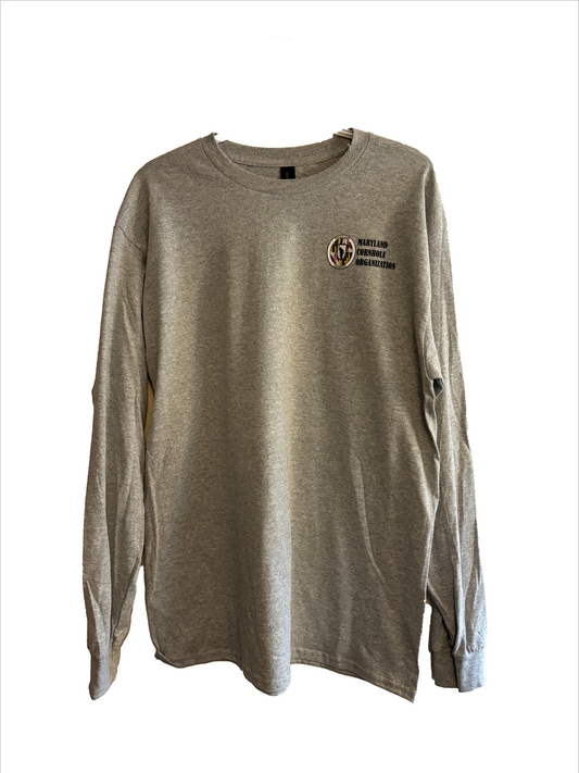 Maryland Cornhole Silver Long Sleeve Shirt